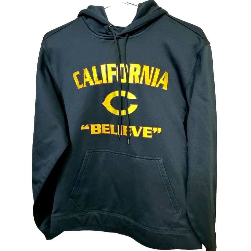 University of California UC DAVIS Believe Football Navy Aggies Hoodie Men’s S